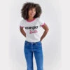WRANGLER WOMENS X BARBIE LOGOS SLIM RINGER TEE -Wrangler Store 4c6ad9b753b532a87dc2eb71d9249d57