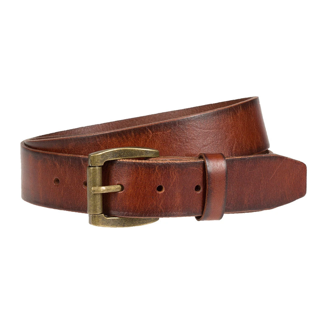 Wrangler Men's Burnished Edge Leather Belt 3 Wrangler Men's Burnished Edge Leather Belt