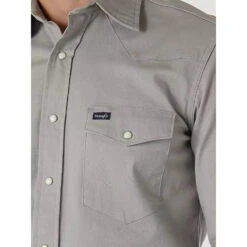 WRANGLER MENS PERFORMANCE ADVANCED SHIRT - CEMENT -Wrangler Store 76f29886ecdcc6ce620ced4888e9c28b