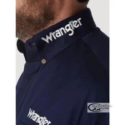 WRANGLER MENS LOGO BUTTON DOWN SHIRT - NAVY 8 WRANGLER MENS LOGO BUTTON DOWN SHIRT - NAVY -Wrangler Store 89cf5970c62995a5fd7641df59ed366f