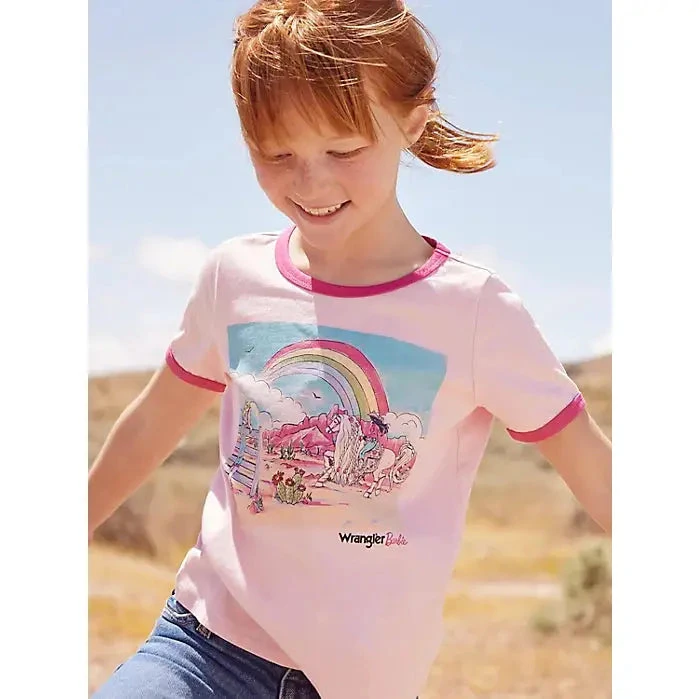 WRANGLER GIRLS X BARBIE RAINBOW RINGER TEE 3 WRANGLER GIRLS X BARBIE RAINBOW RINGER TEE