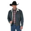 Wrangler Mens Sherpa Lined Denim Jacket -Wrangler Store P1293480 1 37557.1673538389