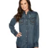 Wrangler - Womens Denim Western Fashion Top -Wrangler Store P1961310 1 90397.1673536874