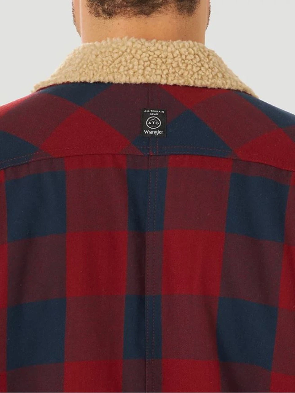 Wrangler Mens ATG Sherpa Lined Flannel Shirt Jacket - NSJ63 6 Wrangler Mens ATG Sherpa Lined Flannel Shirt Jacket - NSJ63 - Image 4