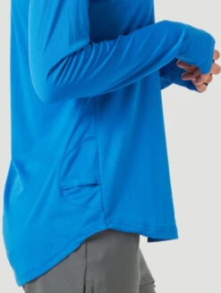 Wrangler Womens ATG Hooded Long Sleeve Sun Tee - LAK19 -Wrangler Store P2413495 4 61753.1636404125
