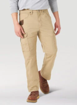 Wrangler Mens Riggs Workwear Comfort Flex Ripstop Ranger Cargo Pant -Wrangler Store P2415405 KHAKI 1 36648.1635556152