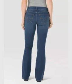 Wrangler Womens Essential Medium Wash Mid Rise Bootcut Jeans -Wrangler Store P2517000 1 15566.1635774666
