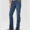 Wrangler Womens Essential Medium Wash Mid Rise Bootcut Jeans 2 Wrangler Womens Essential Medium Wash Mid Rise Bootcut Jeans -Wrangler Store P2517000 2 84165.1673540768