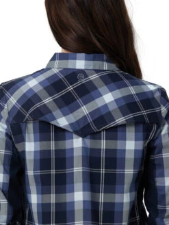 Wrangler ATG Womens Mixed Material Plaid Long Sleeve Shirt 17 Wrangler ATG Womens Mixed Material Plaid Long Sleeve Shirt -Wrangler Store P2572230 8 91661.1664819315