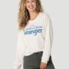 Wrangler ATG Womens Marshmallow Relaxed Fit Logo Crop Long Sleev -Wrangler Store P2572530 1 03269.1673547862