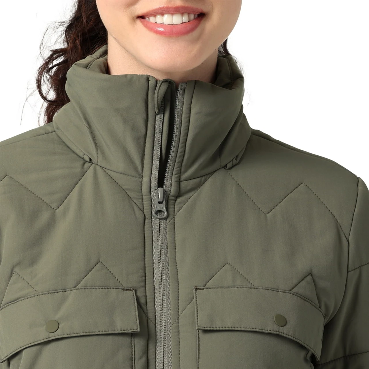 Wrangler ATG Womens Dusty Olive Packable Quilted Jacket 5 Wrangler ATG Womens Dusty Olive Packable Quilted Jacket - Image 3