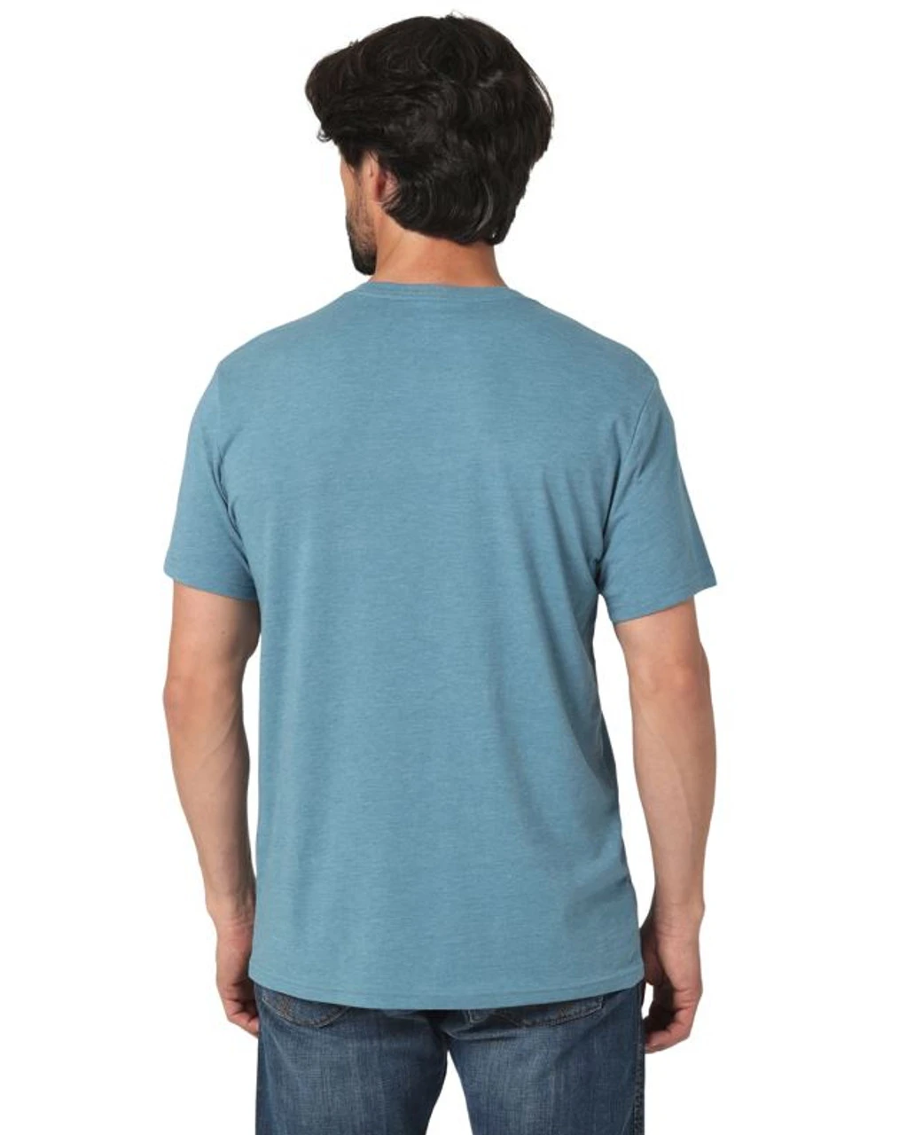 Wrangler Mens Blue Logo Short Sleeve Tee 4 Wrangler Mens Blue Logo Short Sleeve Tee - Image 2