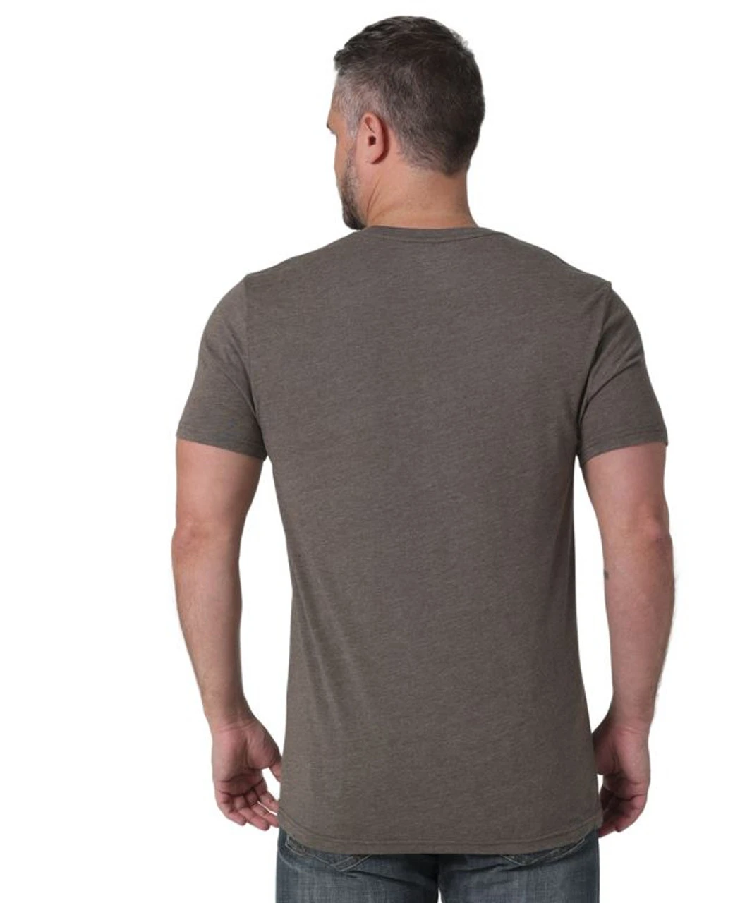 Wrangler Mens Brown Short Sleeve Graphic Tee 4 Wrangler Mens Brown Short Sleeve Graphic Tee - Image 2