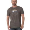 Wrangler Mens Brown Short Sleeve Graphic Tee -Wrangler Store P2735745 3 45515.1692039179
