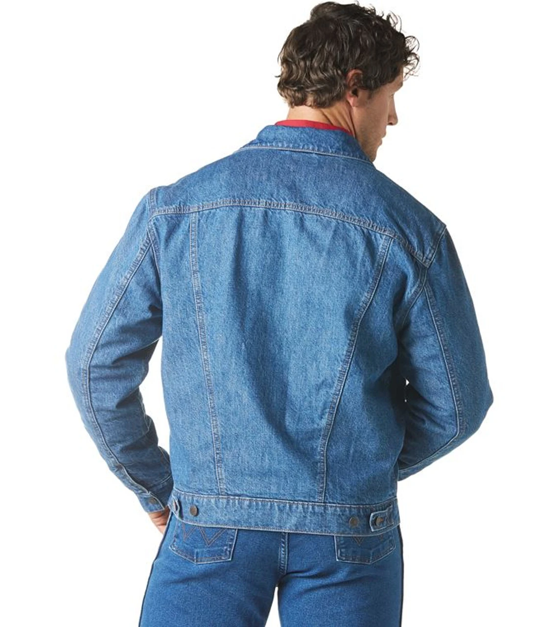 Wrangler Mens Firepit Lined Denim Jacket 4 Wrangler Mens Firepit Lined Denim Jacket - Image 2