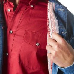 Wrangler Mens Firepit Lined Denim Jacket 9 Wrangler Mens Firepit Lined Denim Jacket -Wrangler Store P2736780 3 05893.1692033523