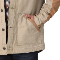Wrangler Mens Tan Mixed Canvas Chore Coat 9 Wrangler Mens Tan Mixed Canvas Chore Coat -Wrangler Store P2736805 3 15949.1692033953