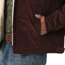 Wrangler Mens Sherpa Lined Corduroy Jacket -Wrangler Store P2736905 3 23766.1692033614