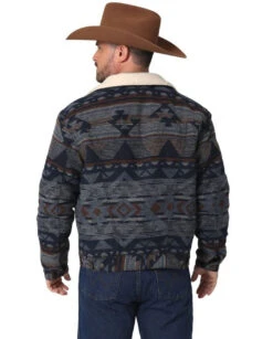 Wrangler Mens Pageant Blue Jacquard Jacket 7 Wrangler Mens Pageant Blue Jacquard Jacket -Wrangler Store P2736925 1 44984.1692034218