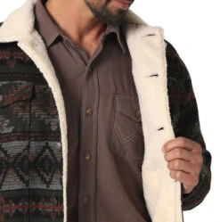 Wrangler Olive Jacquard Jacket 9 Wrangler Olive Jacquard Jacket -Wrangler Store P2736955 3 95261.1692033998