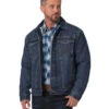 Wrangler Mens Blue Indigo Retro Denim Jacket 1 Wrangler Mens Blue Indigo Retro Denim Jacket -Wrangler Store P2736975 4 32940.1697129859