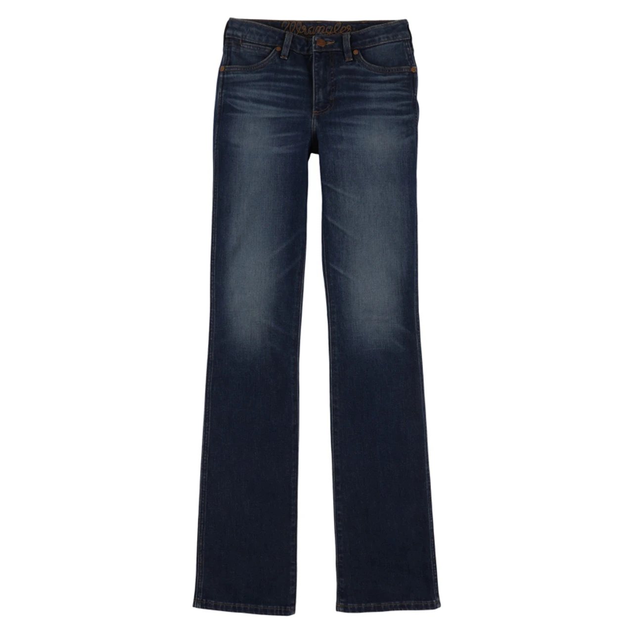 Wrangler Women's High Rise Slim Bootcut Jeans In Medium Dark Wash 4 Wrangler Women's High Rise Slim Bootcut Jeans In Medium Dark Wash - Image 2