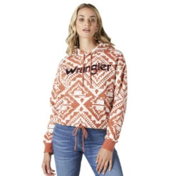 Wrangler Ladies Orange Long Sleeve Hoodie 8 Wrangler Ladies Orange Long Sleeve Hoodie -Wrangler Store P2737835 3 75753.1686687839