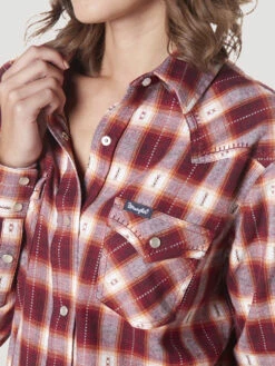 Wrangler Ladies Long Sleeve Flannel -Wrangler Store P2737885 2 42648.1686773437