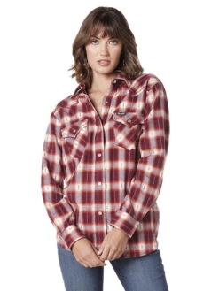 Wrangler Ladies Long Sleeve Flannel