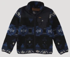 Wrangler Boys Mixed Sherpa Full Zip