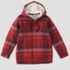 Wrangler Boys Red Hooded Flannel Shirt Jacket -Wrangler Store P2738380 1 85157.1697129859