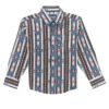 Wrangler Boys Checotah Long Sleeve Western Snap Shirt Adobe Blac -Wrangler Store P2738580 1 87236.1692039181