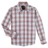 Wrangler Boy's Long Sleeve Wrinkle Resist Western Snap Plaid Shirt In Red -Wrangler Store P2738620 1 12045.1683217116