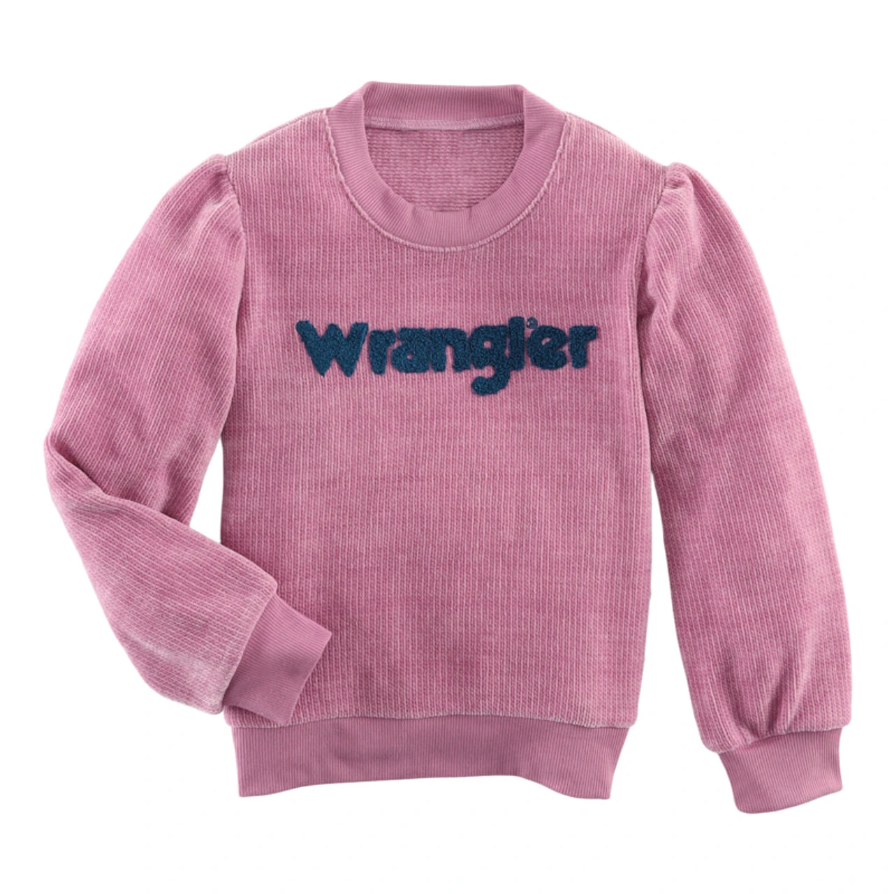 Wrangler Girl's Bubble Long Sleeve Sweater In Purple 3 Wrangler Girl's Bubble Long Sleeve Sweater In Purple