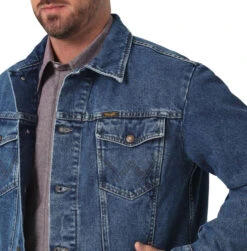 Wrangler Mens Stonewash Unlined Denim Jacket -Wrangler Store P2781250 2 52786.1692033496