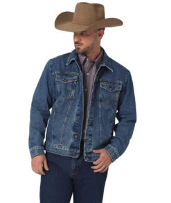 Wrangler Mens Stonewash Unlined Denim Jacket