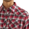 Wrangler Mens Retro Long Sleeve Red Plaid Flannel -Wrangler Store P2782305 1 81340.1692039159