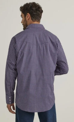 Wrangler Mens Retro Long Sleeve Blue Plaid Shirt 7 Wrangler Mens Retro Long Sleeve Blue Plaid Shirt -Wrangler Store P2782325 3 72130.1691172723