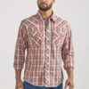 Wrangler Mens Fashion Orange Long Sleeve Shirt -Wrangler Store P2782475 3 87260.1697129855