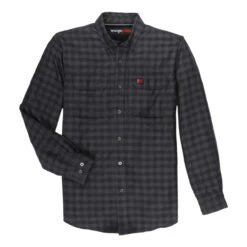 Wrangler Men's RIGGS Tech Long Sleeve Work Shirt In Gray
