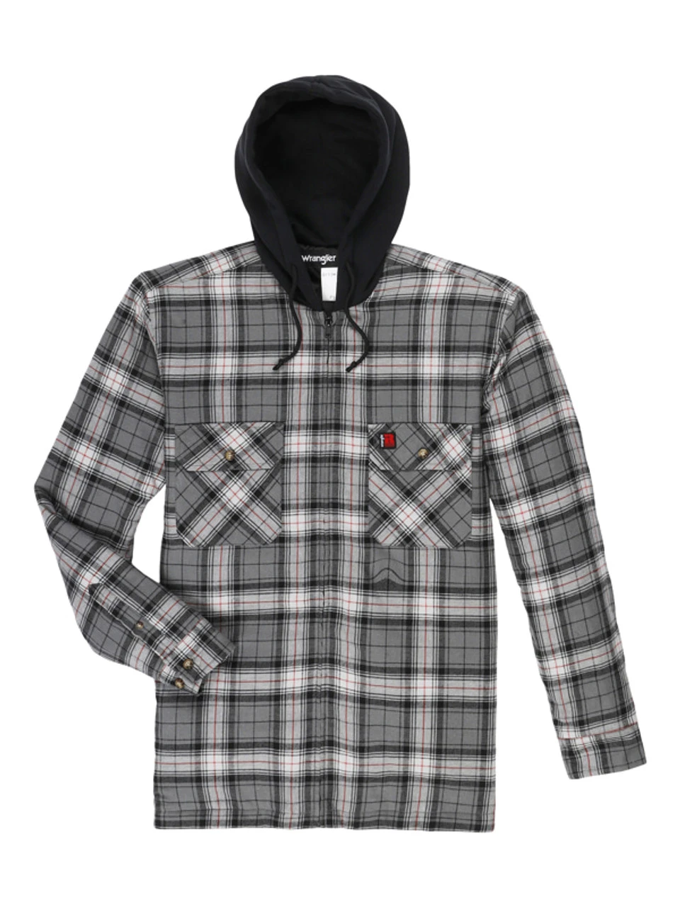 Wrangler Men's Riggs Workwear Lightweight Hooded Flannel Jacket 5 Wrangler Men's Riggs Workwear Lightweight Hooded Flannel Jacket - Image 3