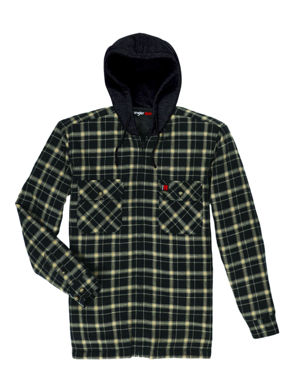 Wrangler Men's Riggs Workwear Lightweight Hooded Flannel Jacket 4 Wrangler Men's Riggs Workwear Lightweight Hooded Flannel Jacket - Image 2