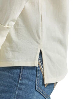 Wrangler Ladies White Long Sleeve Graphic Tee -Wrangler Store P2785555 3 40139.1692050596