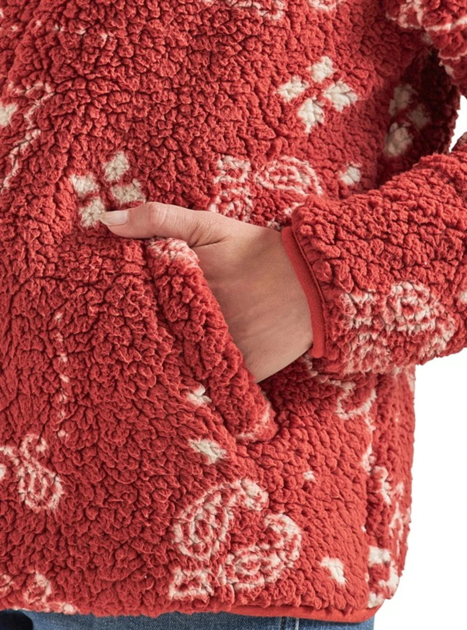 Wrangler Ladies Burnt Henna Sherpa Jacket 6 Wrangler Ladies Burnt Henna Sherpa Jacket - Image 4