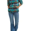 Wrangler Ladies Dark Teal Sherpa Pullover -Wrangler Store P2785745 4 80323.1697129858