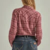 Wrangler Ladies Ash Rose Long Sleeve Flannel Shirt -Wrangler Store P2785770 1 71850.1692039145