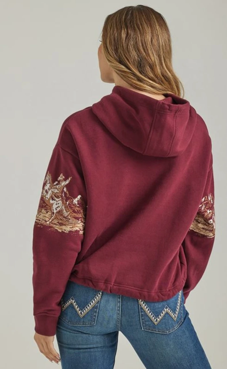 Wrangler Ladies Vintage Port Royale Hoodie 5 Wrangler Ladies Vintage Port Royale Hoodie - Image 3