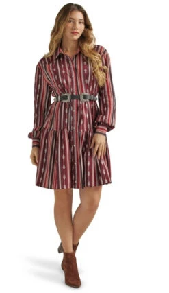 Wrangler Ladies Vintage Port Royale Button Dress -Wrangler Store P2785960 3 91516.1691173044