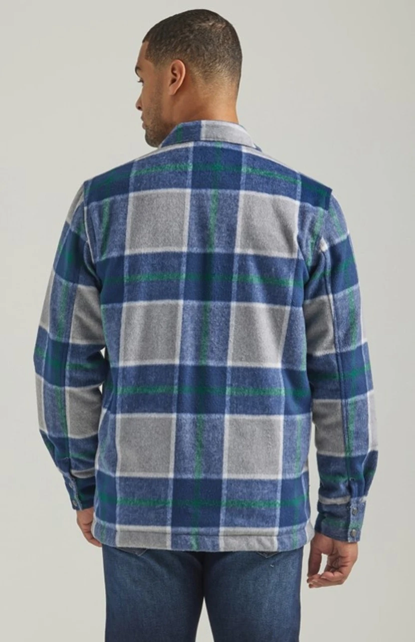 Wrangler Mens Sherpa Lined Zipper Flannel Shirt Jacket 3 Wrangler Mens Sherpa Lined Zipper Flannel Shirt Jacket