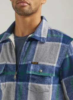Wrangler Mens Sherpa Lined Zipper Flannel Shirt Jacket 7 Wrangler Mens Sherpa Lined Zipper Flannel Shirt Jacket -Wrangler Store P2786327 2 44005.1691172460
